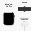 Apple Watch Series 8 GPS + Cellular with Sports Band (45mm Retina LTPO OLED Display, Midnight Aluminium Case)