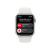 Apple Watch Series 8 41 mm Silver Aluminum Case with White Sport Band (GPS + Cellular)