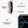 Apple Watch Series 8 [GPS 41 mm] Smart Watch w/Midnight Aluminium Case with Midnight Sport Band. Fitness Tracker, Blood Oxygen & ECG Apps, Always-On Retina Display, Water Resistant
