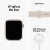 Apple Watch Series 8 [GPS 41 mm] Smart Watch w/Starlight Aluminium Case with Starlight Sport Band. Fitness Tracker, Blood Oxygen & ECG Apps, Always-On Retina Display, Water Resistant