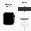Apple Watch Series 8 [GPS 41 mm] Smart Watch w/Midnight Aluminium Case with Midnight Sport Band. Fitness Tracker, Blood Oxygen & ECG Apps, Always-On Retina Display, Water Resistant