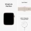 Apple Watch SE (2nd Gen) [GPS 44 mm] Smart Watch w/Starlight Aluminium Case & Starllight Sport Band. Fitness & Sleep Tracker, Crash Detection, Heart Rate Monitor, Retina Display, Water Resistant