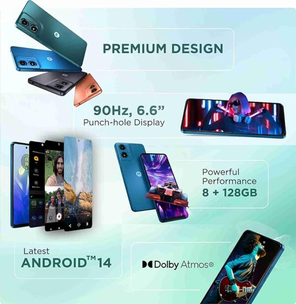 MOTOROLA G64 5G (Satin Blue, 128 GB)(8 GB RAM)