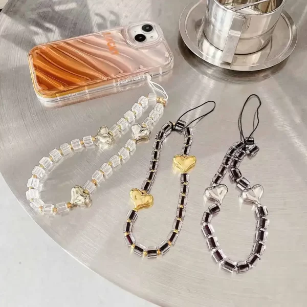 Sparkling Heart Charms