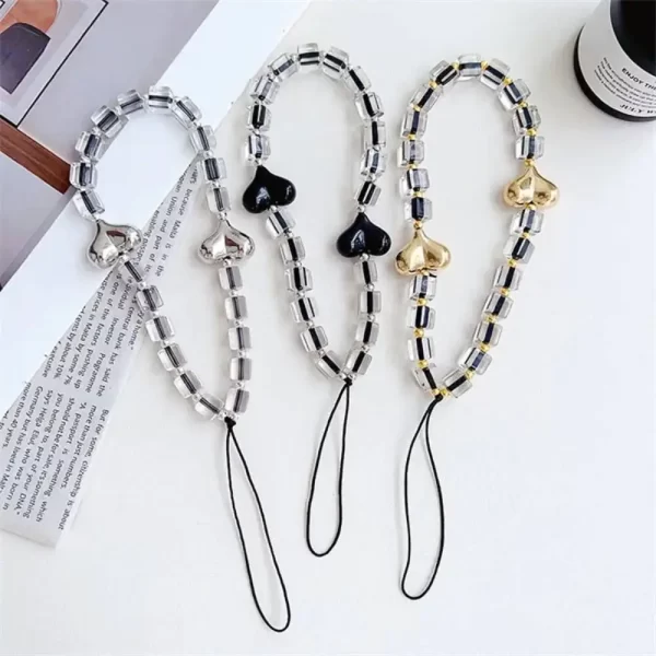 Sparkling Heart Charms